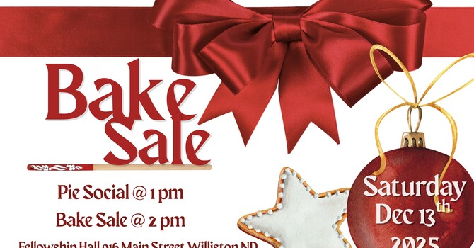 FIRST LUTHERAN CHURCH'S ANNUAL BAKE SALE