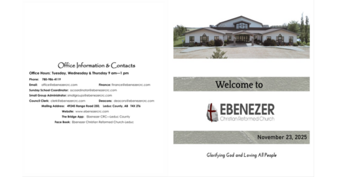 November 23, 2025 Bulletin