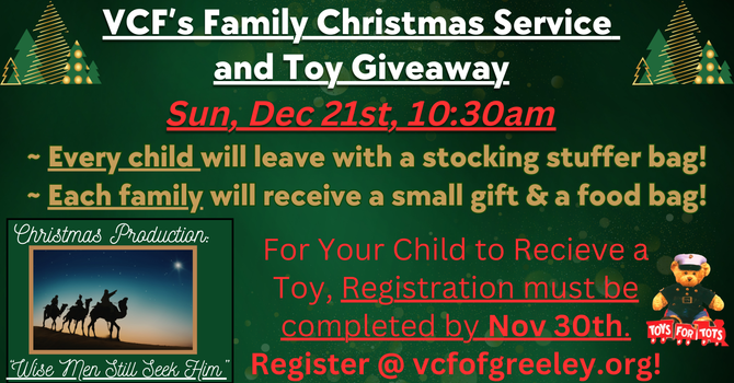 Christmas Service & Toy Giveaway