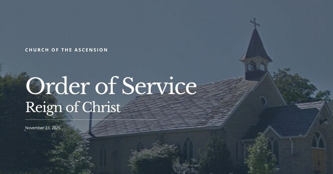 Order of Service: Sunday, November 23