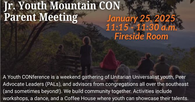 Jr. Youth Mountain CON Parent Meeting