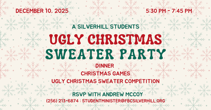 A Silverhill Students Ugly Christmas Sweater Party