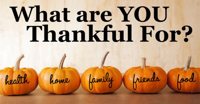 A Thanksgiving Gratitude List