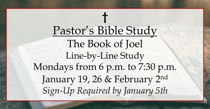 Pastor's Bible Study