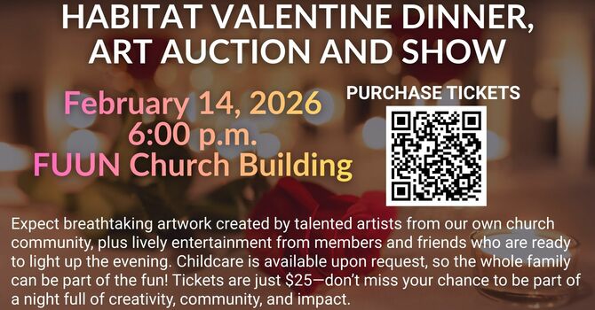 Habitat Valentine Dinner, Art Auction and Show