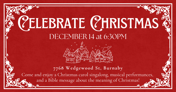 Christmas Outreach Service at 6:30pm