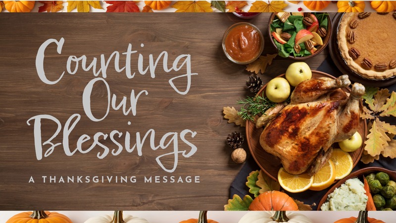 Counting Our Blessings