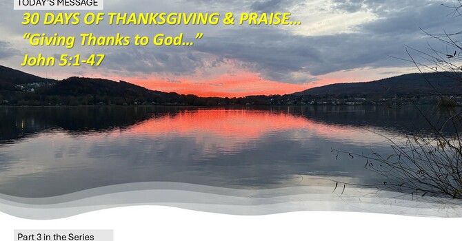 “Giving Thanks to God”