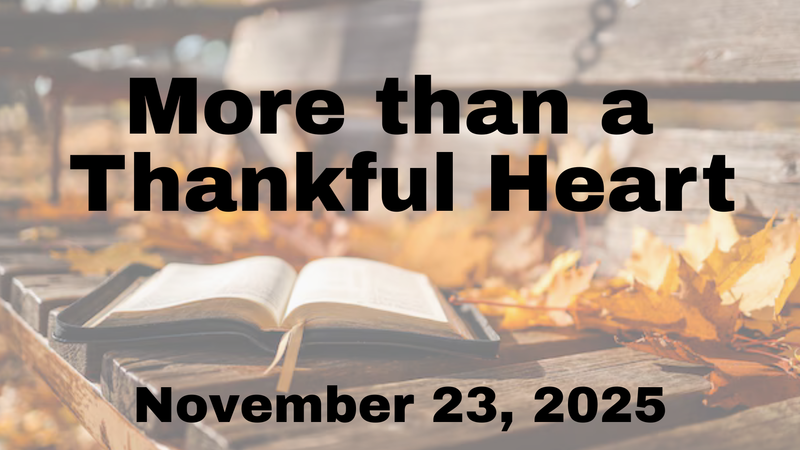 More than a Thankful Heart