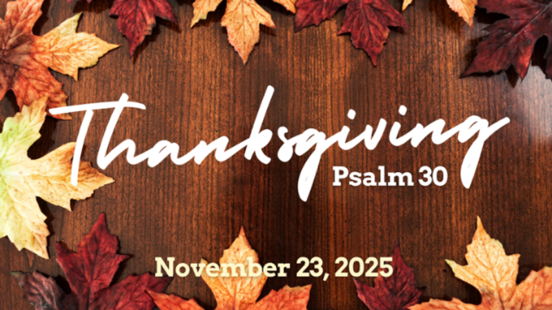 Thanksgiving I Psalm 30