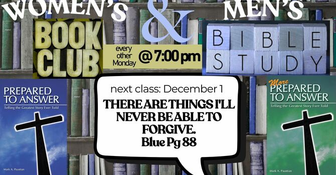 Women's Book Club/Men's Bible Study