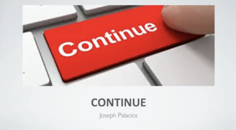 "Continue"