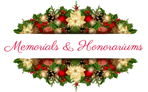 November Memorials and Honorariums