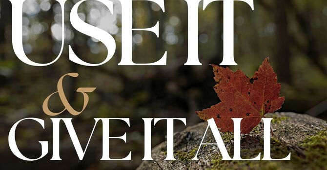 Use It and Give It All