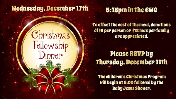 Christmas Fellowship Meal