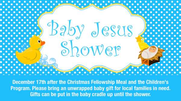 Baby Jesus Shower