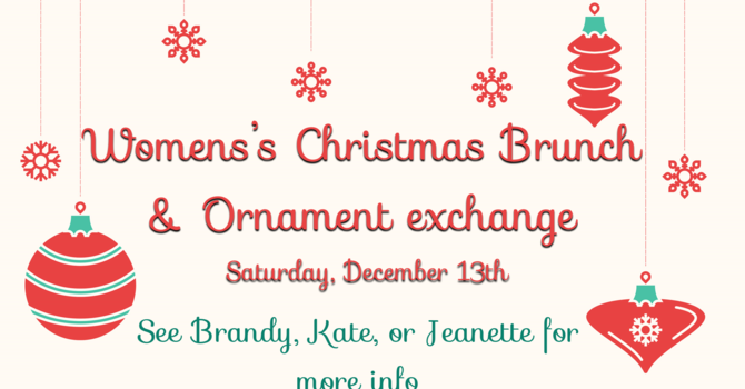 Women's Christmas brunch & ornament exchange