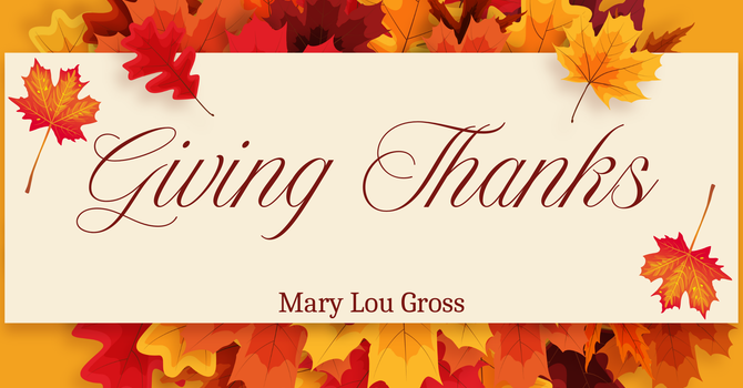 Giving Thanks