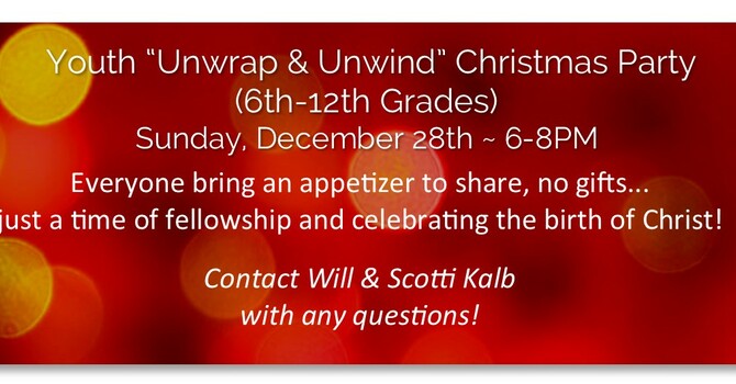 Youth "Unwrap & Unwind" Christmas Party