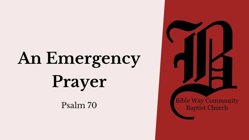 An Emergency Prayer