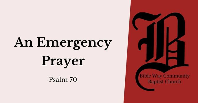An Emergency Prayer