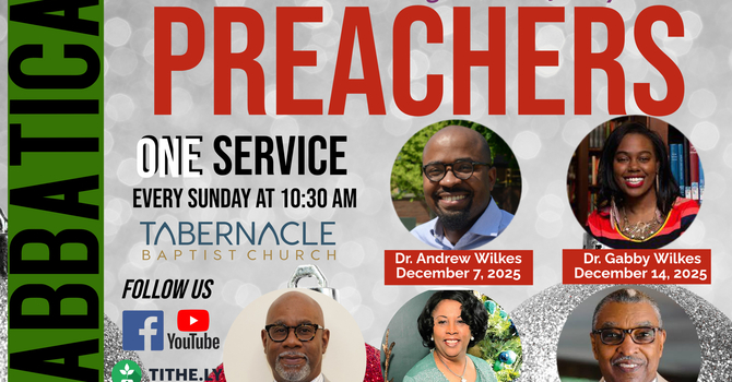 Sabbatical Preaching Schedule