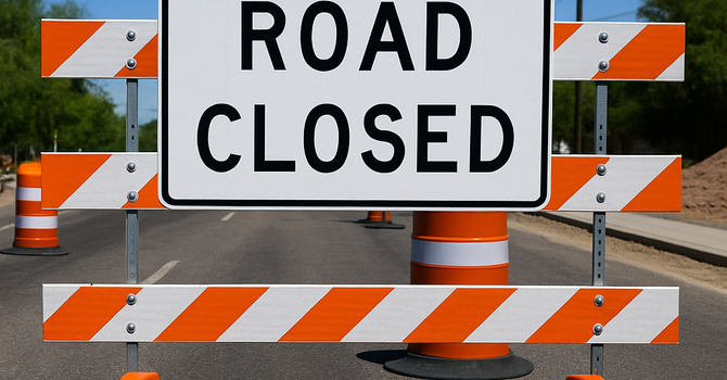 Madera Park Entrance Now Closed During Road Construction