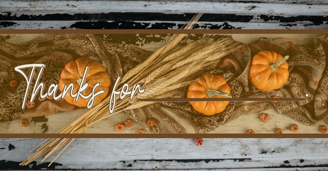 Thanks for all You've done for me.