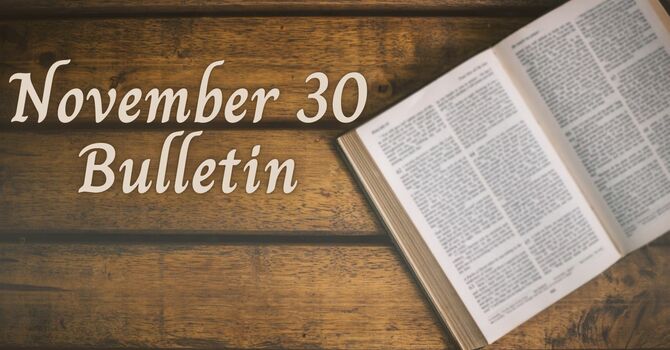 November 30, 2025 Bulletin image