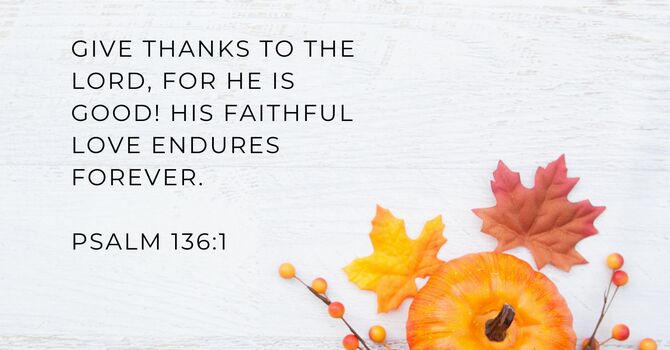 Why Should We Be Thankful? image