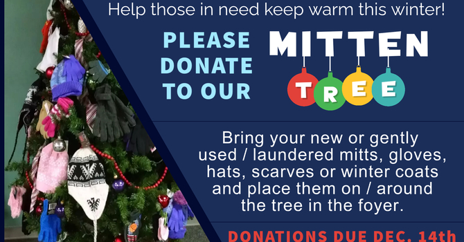 Mitten Tree - collecting donations, due Dec. 14th