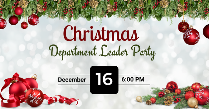 Department Leader's Christmas Dinner