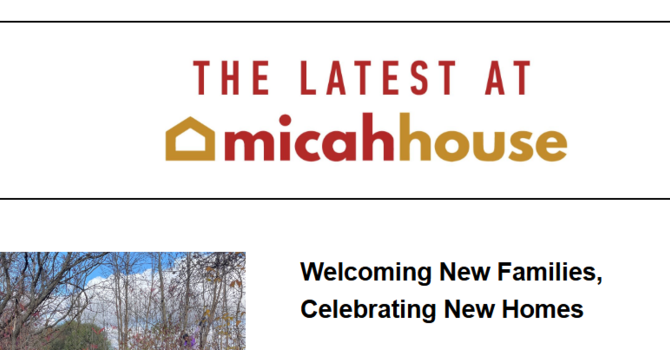 The Latest at Micah House image