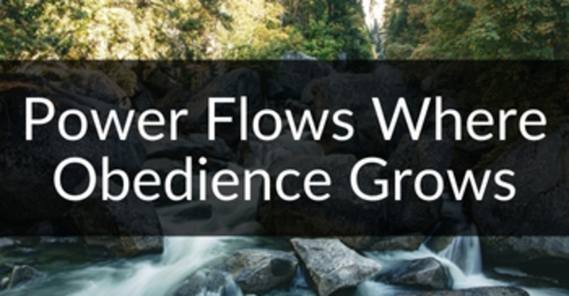 Powers Flows Where Obedience Grows