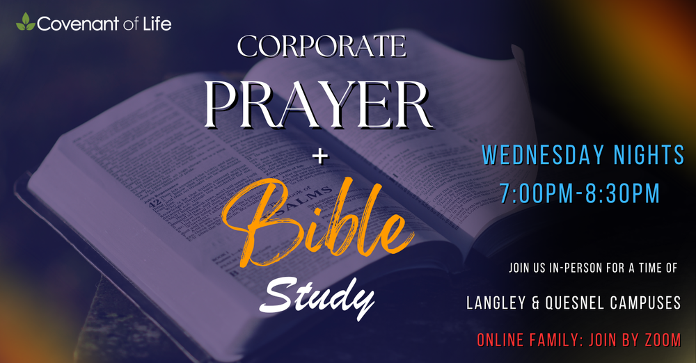 Wednesday Bible Study & Corporate Prayer
