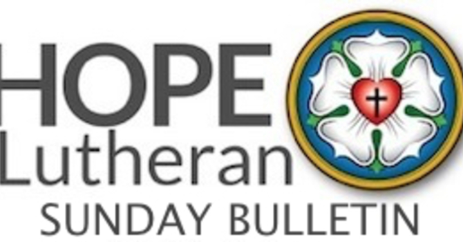 Bulletin for Sunday November 30, 2025