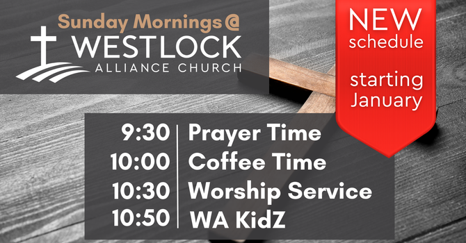 NEW Sunday Schedule!