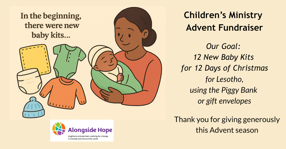Children’s Ministry Advent Fundraiser: 12 Days of Christmas – 12 New Baby Kits for Lesotho