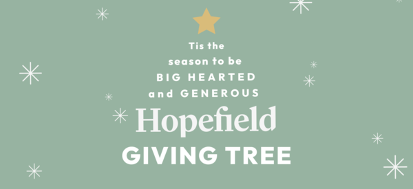 Last week to give to the Hopefield Giving Tree