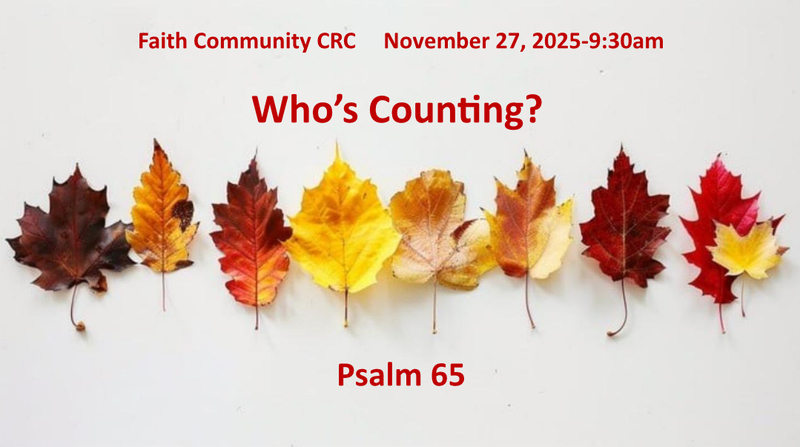 “Who’s Counting” November 27 2025, Thanksgiving Day