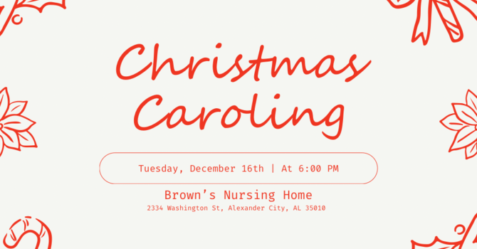 Christmas Caroling at the Brown’s