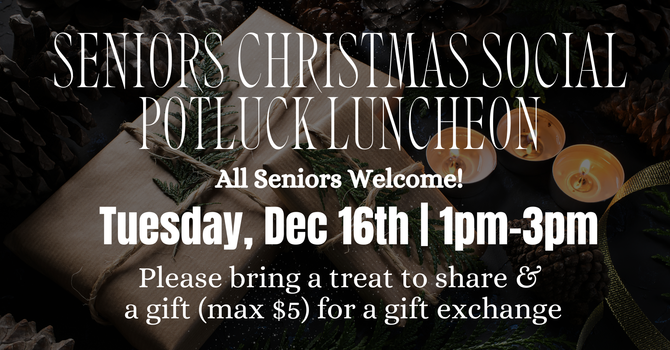 Seniors Social Christmas Potluck
