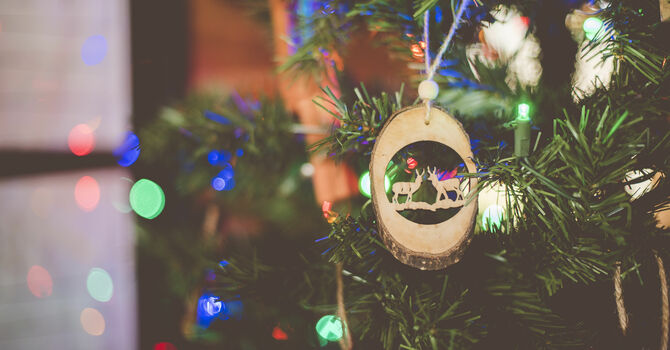 Oak Lake: Decorate Tree & Church for Christmas