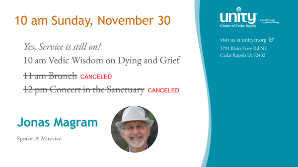 YES - Service is still on for Sunday!