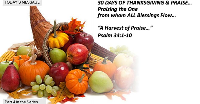 “A Harvest of Praise”