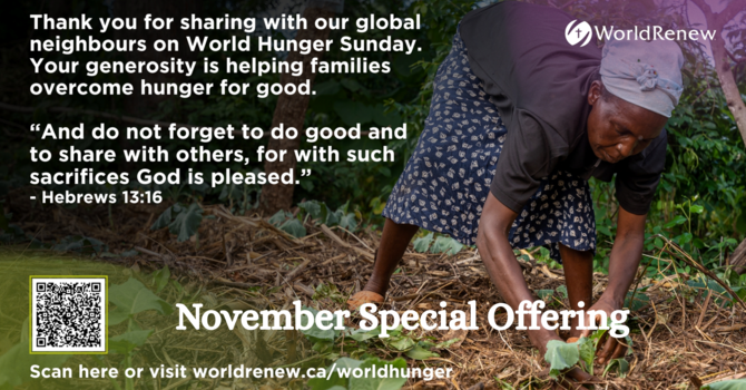 November Special Offering Weeks 1&2