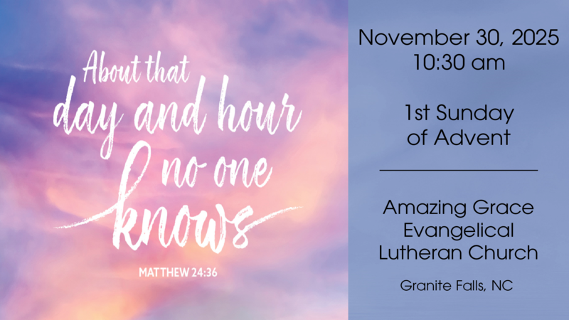 1st Sunday of Advent