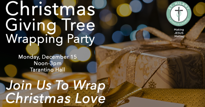 Christmas Giving Tree Wrapping Party
