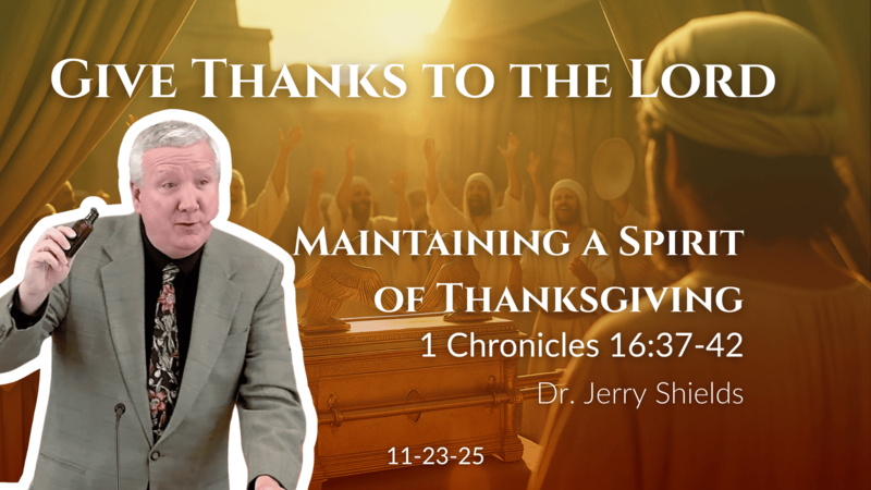 Maintaining a Spirit of Thanksgiving