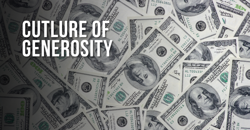 Culture of Generosity